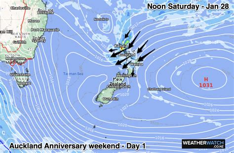 auckland weather this weekend.